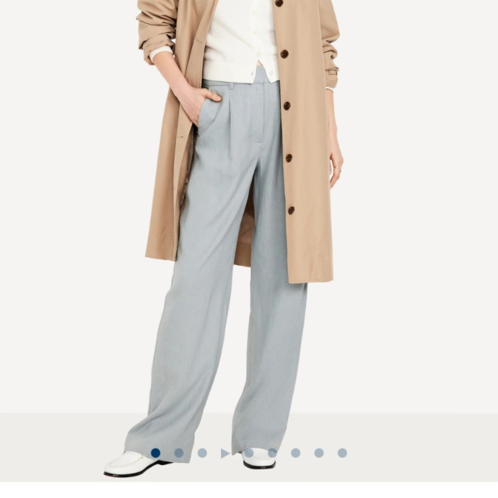 Old Navy Soft Blue Wide-Leg Pants